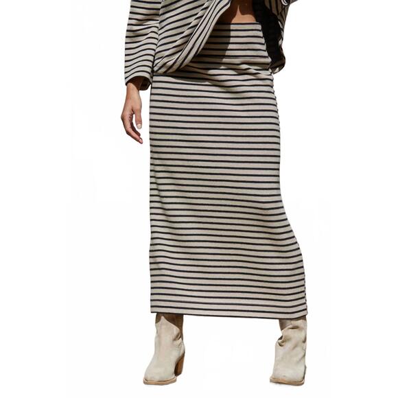 BY TOGETHER Dresses & Skirts - NEW BY TOGETHER wanda striped pencil skirt in black/ taupe